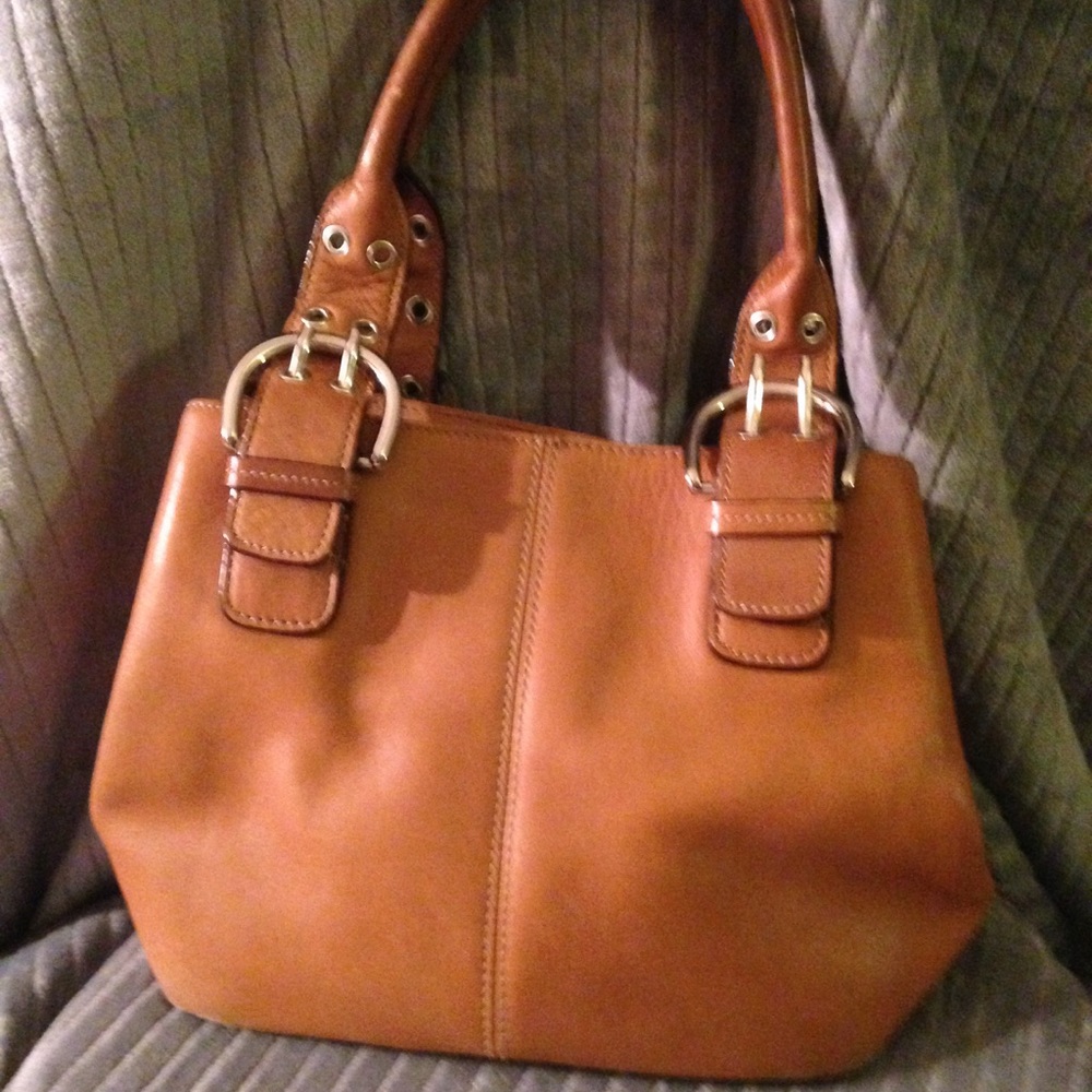 Tignanello 100% Leather Carmel Handbag